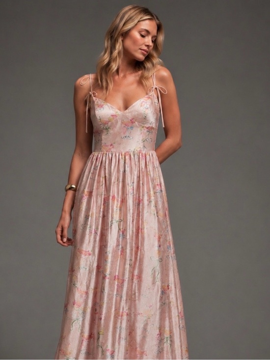 En Saison Dresses & Skirts - Viral Anthropologie En Saison Blush Pink Floral Cocktail Dress - XS